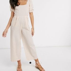 ASOS Blush Tie Jumpsuit